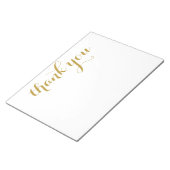 Vielen Dank Gold Script Print 11 x 8,5 Notizblock (angewinkelt)