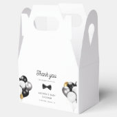 Vielen Dank Gold Silver Balloons Retro Baby Dusche Geschenkschachtel (Geöffnet)