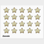 Vielen Dank - Gold Star Sticker (Blatt)