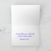 Vielen Dank Golden Retriever Welpe Hund Grußkarte Dankeskarte (Innenseite)