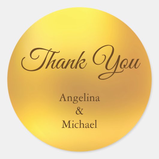 Vielen Dank, Golden Sticker (Vorderseite)