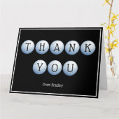 Vielen Dank Golf Custom Personalisiert Karte (Gelbe Blume)