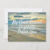 Vielen Dank Good Friend Ocean Sunset 0735 Card Dankeskarte (Vorderseite)