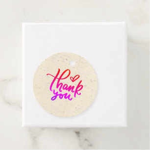 Vielen Dank Gradient Text Ihre Nachricht auf der R Geschenkanhänger