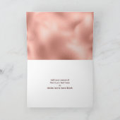 Vielen Dank Graduate Rose Gold 3 Foto Abschluss Dankeskarte (Innenseite)