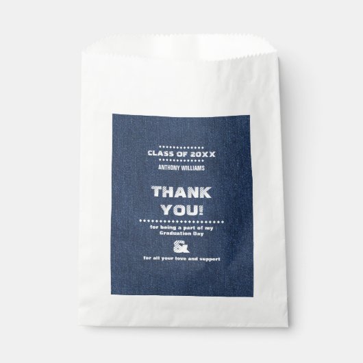 Vielen Dank Graduierungspartei Custom Geschenktütchen (Vorderseite)
