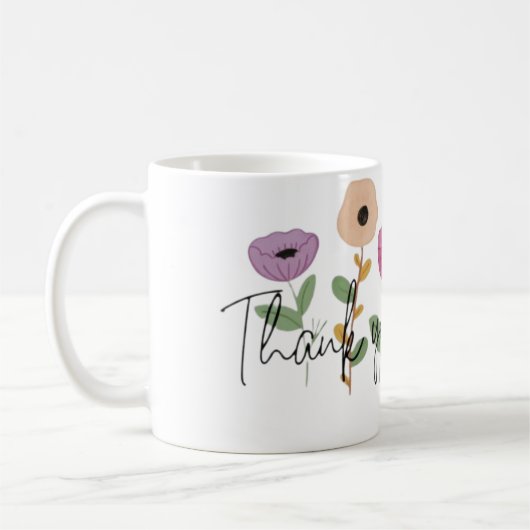 Vielen Dank Grateful Blooms Mit Dank A No Kaffeetasse (Links)