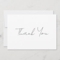 Vielen Dank, Gray handschriftlich klassischen Chic