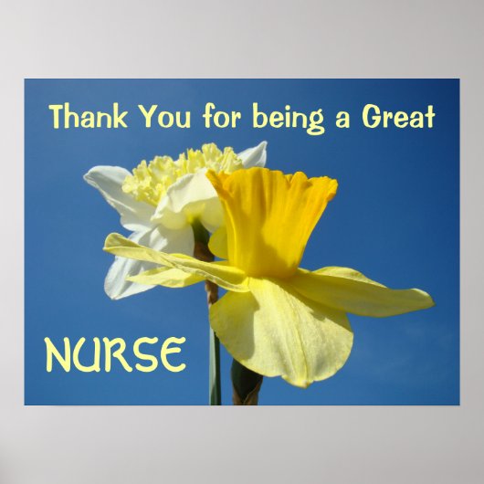 Vielen Dank Great Nurse Kunstdrucke Nurses Week Poster (Vorne)