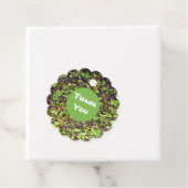 Vielen Dank, Green Brown Blätter Wertschätzung Geschenkanhänger (Beispiel)