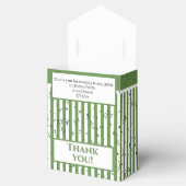 Vielen Dank - Green/White Simple Stripes Pattern Geschenkschachtel (Geöffnet)