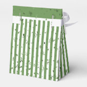 Vielen Dank - Green/White Simple Stripes Pattern Geschenkschachtel (Rückseite)