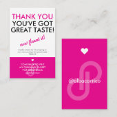 Vielen Dank, großartig Geschmack Poshmark Visitenkarte (Vorne/Hinten)