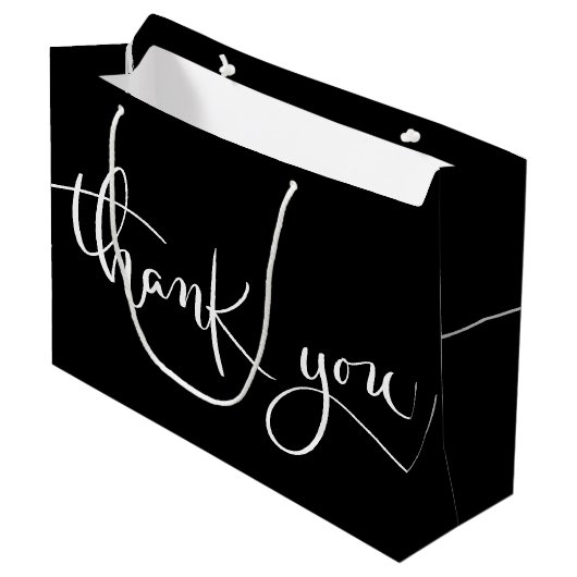 Vielen Dank Große Geschenktüte (Vorderseite Schrägansicht)