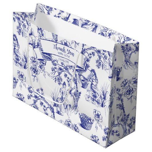 Vielen Dank Große Geschenktüte (Vorderseite Schrägansicht)