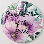 Vielen Dank Großmutter der Braut oder der Bräutiga Button (Vorderseite)