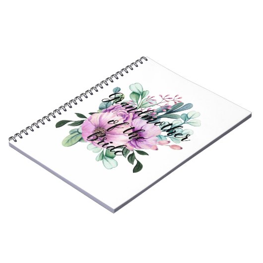 Vielen Dank Großmutter der Braut oder der Groom Li Notizblock (Linke Seite)