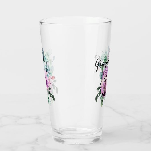 Vielen Dank Großmutter Groom oder Braut Lila Glas (Rechts)