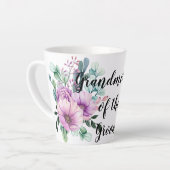 Vielen Dank Großmutter Groom oder Braut Lila Milchtasse (Linke Ecke)