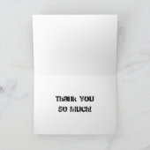 Vielen Dank Grunge Urban Sunrise Card Dankeskarte (Innenseite)