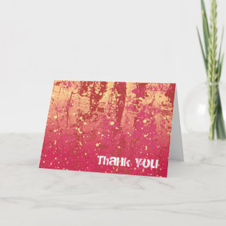 Vielen Dank Grunge Urban Sunrise Card Dankeskarte
