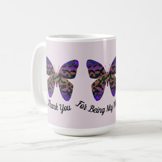 Vielen Dank, Gruscha Bright Butterfly Kaffeetasse (Vorderseite Links)