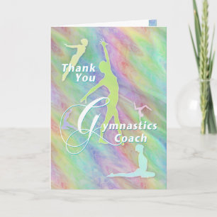 Vielen Dank Gymnastik Coach Dankeskarte