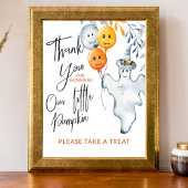 Vielen Dank Halloween Baby Shower Fevor Poster