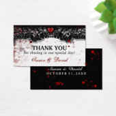 Vielen Dank Halloween Blood Spritzer Wedding Card (Schreibtisch)