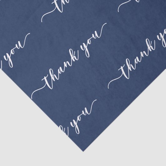Vielen Dank Handgeschriebenes Skript Seidenpapier (Ausschnitt)