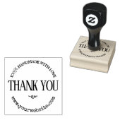 Vielen Dank Handmade Business Website Runde Vintag Gummistempel (Stempel)
