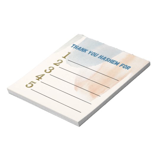 Vielen Dank Hashem notepad Notizblock (Rotiert)