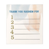 Vielen Dank Hashem notepad Notizblock (Vorderseite)