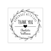 Vielen Dank, hausgemacht mit Liebe Gummi Briefmark Gummistempel (Prägung)