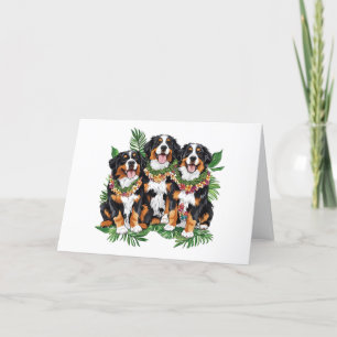 Vielen Dank Hawaiian Bernese Mountain Hunde Dankeskarte