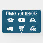 Vielen Dank Heroes | First Responder Banner (Horizontal)