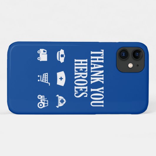 Vielen Dank Heroes | First Responder Case-Mate iPhone Hülle (Rückseite (Horizontal))