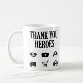 Vielen Dank Heroes | First Responder Kaffeetasse