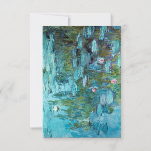 Vielen Dank, Herr Claude Monet Nympheas Water Lili Dankeskarte (Vorderseite)