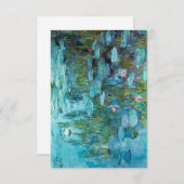 Vielen Dank, Herr Claude Monet Nympheas Water Lili Dankeskarte (Vorne/Hinten)