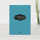 Vielen Dank, Herr Doktor, der mit Mitgefühl aufhör Dankeskarte (Rückseite)