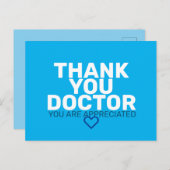 Vielen Dank, Herr Doktor: Sie werden geschätzt Postkarte (Vorne/Hinten)