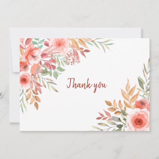 Vielen Dank, Herr Floral Dankeskarte (Vorderseite)