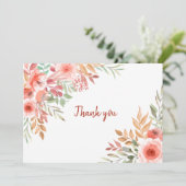 Vielen Dank, Herr Floral Dankeskarte (Stehend Vorderseite)