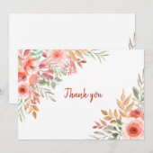 Vielen Dank, Herr Floral Dankeskarte (Vorne/Hinten)