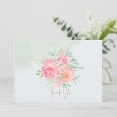 Vielen Dank, Herr Floral Dankeskarte (Stehend Vorderseite)