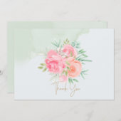 Vielen Dank, Herr Floral Dankeskarte (Vorne/Hinten)