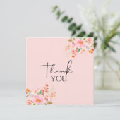Vielen Dank, Herr Floral Dankeskarte (Stehend Vorderseite)