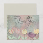 Vielen Dank, Herr Floral Postkarte (Vorne/Hinten)