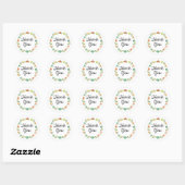 Vielen Dank, Herr Floral Wreath Sticker (Blatt)